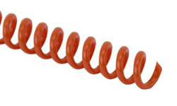 College Orange Spiral Binding Coil