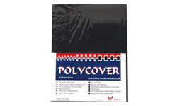 Black Leather Grain Poly Covers