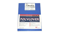 Blue Leather Grain Poly Covers