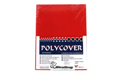 Red Leather Grain Poly Covers