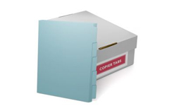 Blue Colored Copier Tabs