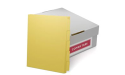 Buff Colored Copier Tabs