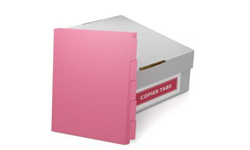 Cherry Colored Copier Tabs