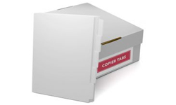 Double Reverse Collated Copier Tabs