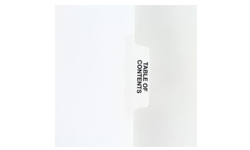 Avery Style Legal Tabs Printed Editorial