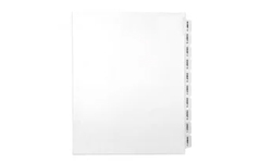 Avery Exhibit A-Z Collated Legal Tabs