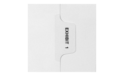 Avery Exhibit Individual Numbers Legal Tabs