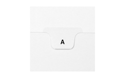 Avery Style Bottom Tab Letter