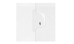 Avery Style Legal Tabs Printed With Numbers