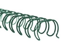 Visit Green Twin Loop Wire Binding Spines