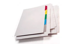 Blank, printable tab dividers