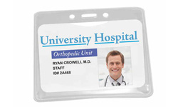 Badge Holders with Slot and Holes