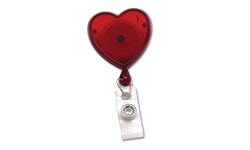 Heart Shaped Badge Reels