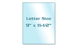Letter Size Sticky Back Laminating Pouches