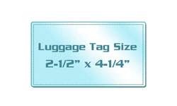Luggage Tag Size Matte Laminating Pouches