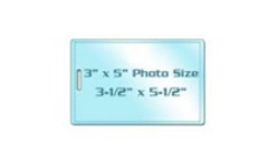 3" x 5" Photo Size Laminating Pouches with Slot