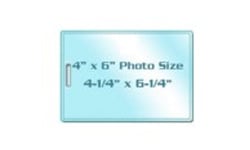4" x 6" Photo Size Laminating Pouches with Slot
