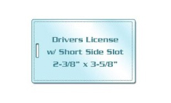 Drivers License Size Laminating Pouches with Slot