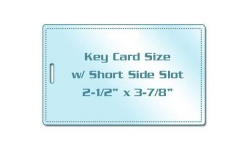 Key Card Size Laminating Pouches with Slot