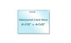 Memorial Card Size Laminating Pouches with Slot