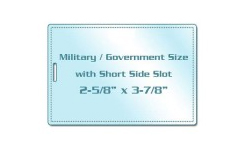 Military / Government Size Laminating Pouches with Slot