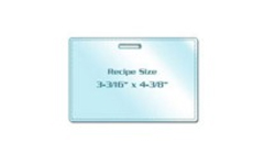 Recipe Card Size Laminating Pouches with Slot