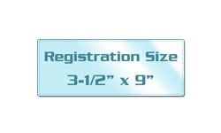 Registration Card Size Laminating Pouches