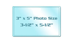 3" x 5" Photo Size Sticky Back Laminating Pouches 