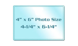 4" x 6" Photo Size Sticky Back Laminating Pouches