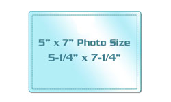 5" x 7" Photo Size Sticky Back Laminating Pouches 