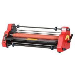 The MyBinding MY2700L Premium 27" School Laminator, a red, heavy-duty laminating machine designed for educational and office use.
