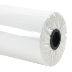 A roll of 1.5 Mil Premium School Laminating Film with a clear, glossy finish and a black core.
