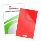 10mil Red Backed Laminating Pouches with Short Side Slot Image - 1