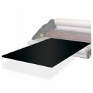 Proseal Cleaning Boards to Remove Adhesive Residue being fed through a laminating machine for cleaning purposes.