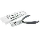 A pair of GBC Premium Oval Hole Spiral Coil Crimpers next to its packaging box.