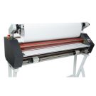 Phoenix 4400-DHP 44" Wide Format Hot and Cold Roll Laminator in operation with a roll of paper loaded.