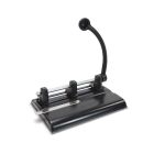 Black Master 1340PB Hole Punch by Martin Yale with a durable metal design and three adjustable punching heads.