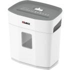 Dahle PaperSAFE PS 100 5-Sheet Level P-4 Deskside Shredder with a compact white and gray design, featuring a transparent window on the front.