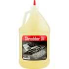 A 1-gallon bottle of Dahle Shredder Oil, designed to lubricate and maintain paper shredders for optimal performance.