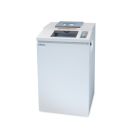 A white Formax OnSite FD 8704CC Cross-Cut Multimedia Office Shredder designed for efficient and secure shredding in office environments.