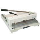 Formax Cut-True 13M 14.5" Tabletop Manual Paper Cutter with lever-style cutting arm and transparent safety guard.