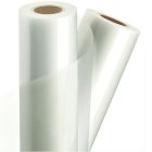 Two rolls of 5 Mil Gold-Lam Matte Low Melt Laminating Film (3" Core) with a smooth, glossy surface.