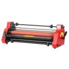 The MyBinding MY2700L Premium 27" School Laminator, a red, heavy-duty laminating machine designed for educational and office use.