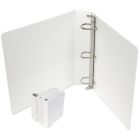 Premium White D-Ring Clear Overlay View Binders Image 1