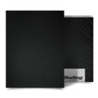 Black 16mil Sand Poly 8.5" x 11" Binding Covers, featuring a textured black surface ideal for professional document protection and presentation.