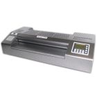 A Coverbind Sprinter 335R6 13" Pouch Laminator with a sleek metallic design and digital control panel.