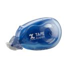 Xyron .31" x 40' Permanent Adhesive Tape Runner in a clear blue dispenser, used for easy application of adhesive.