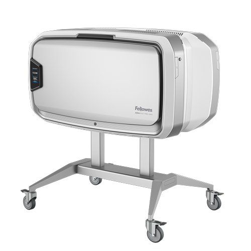 The Fellowes AeraMax Pro AM4 FLEX Air Purifier offers versatile mobility and powerful air filtration, ideal for maintaining cleaner air in dynamic environments.