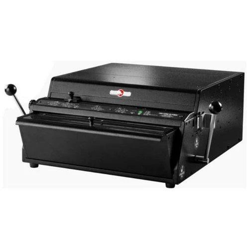 Rhin-O-Tuff HD7700 Ultima Heavy Duty Electric Punch machine with dual lever handles and a robust black design.