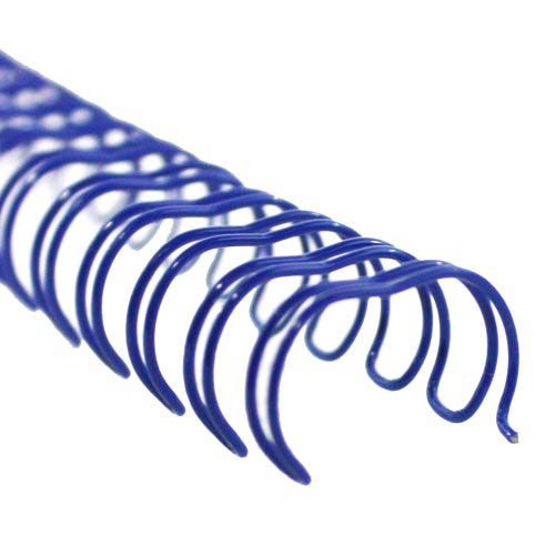 1/2 Inch Blue Spiral-O 19 Loop Wire Binding Combs - 140pk Image 1